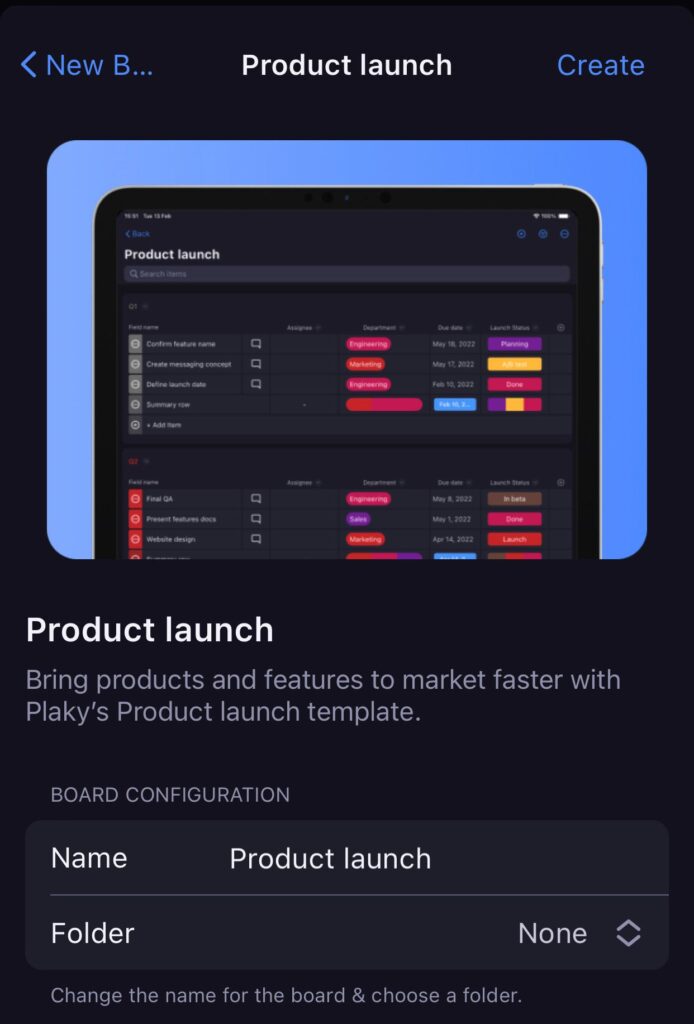 Create your Board - Plaky Help