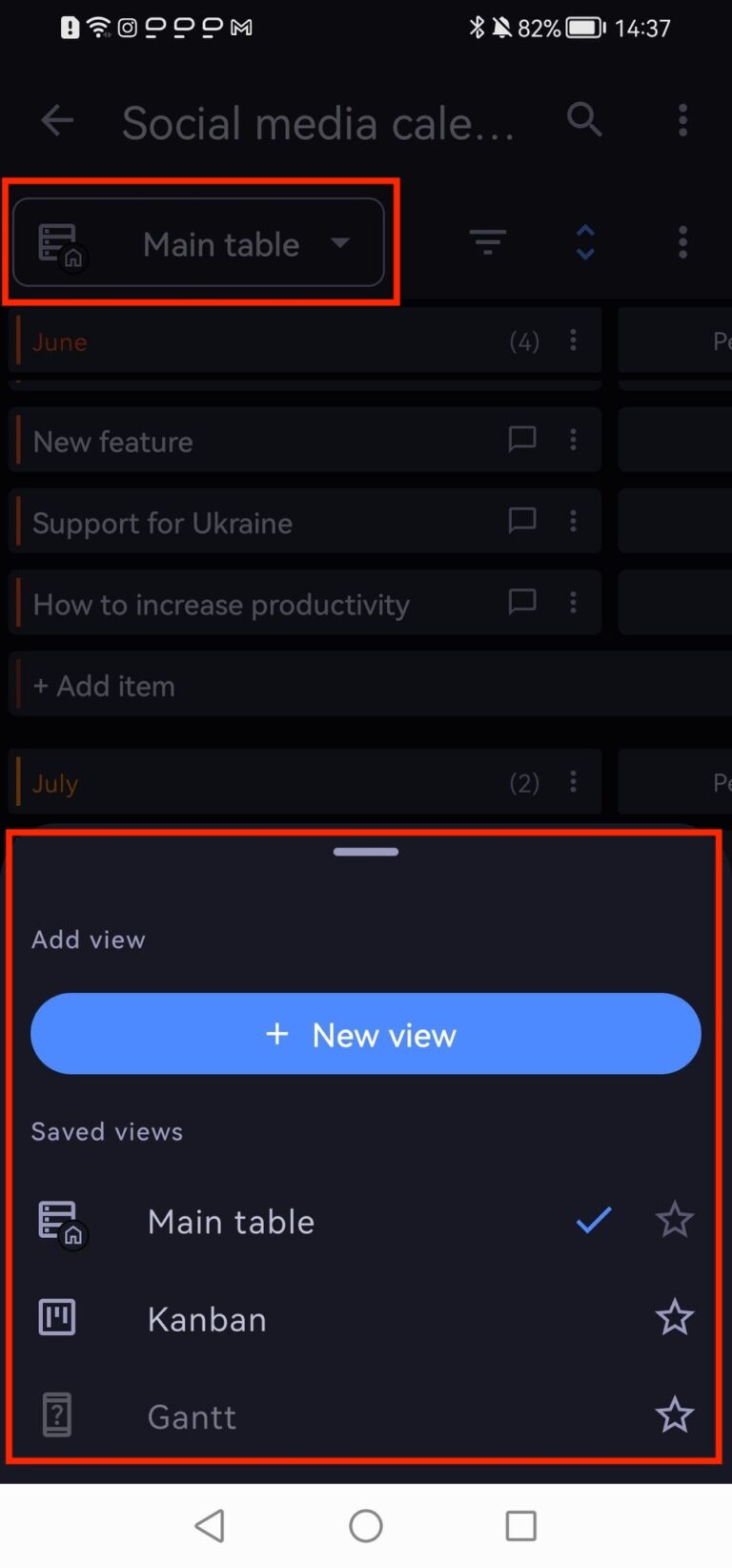 Manage Board - Plaky Help