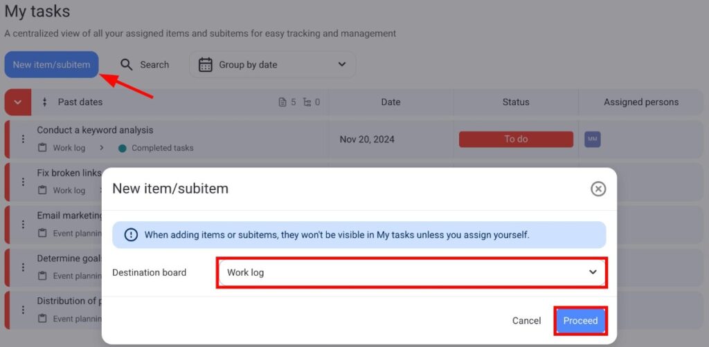 My Tasks - Plaky Help