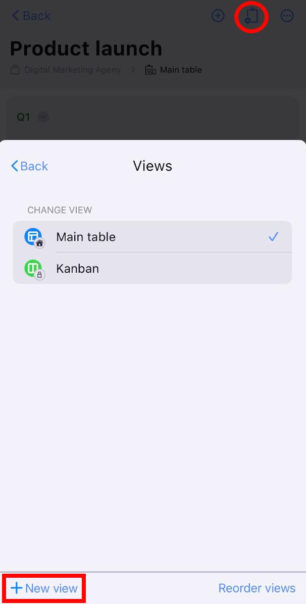 adicionar nova visualização ios