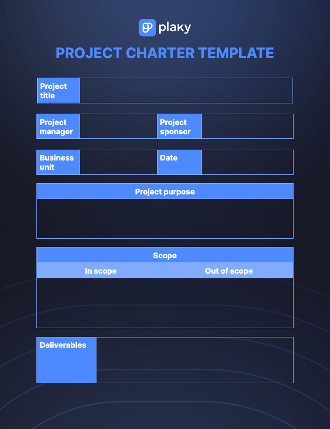 Project charter template