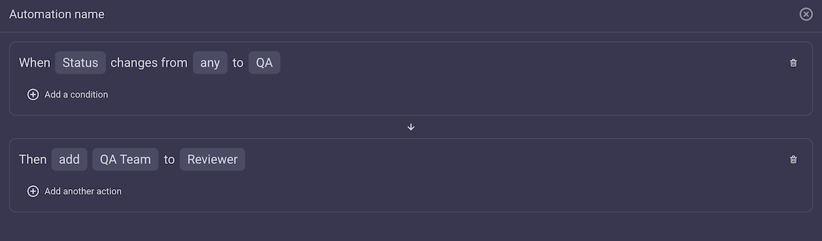 Board automations in Plaky