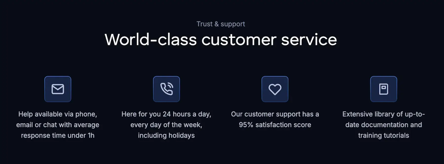 Plaky's customer service