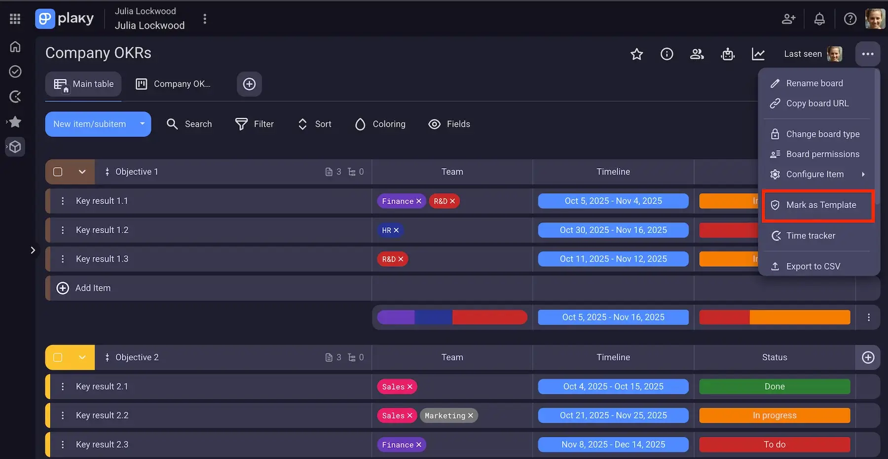Saving Plaky boards as templates