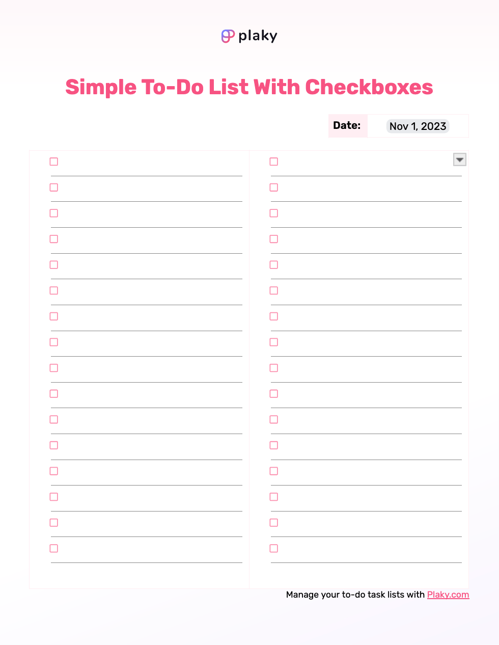 To Do List (Free Printable PDF Templates) – Things To Do – DIY
