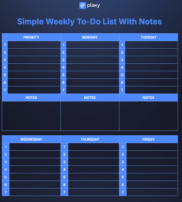 20 Free ToDo List Templates (Customizable & Printable)