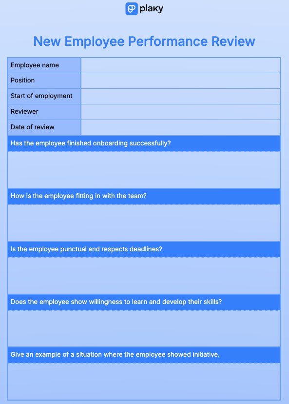 10 Performance Review Templates For Assessing Employees