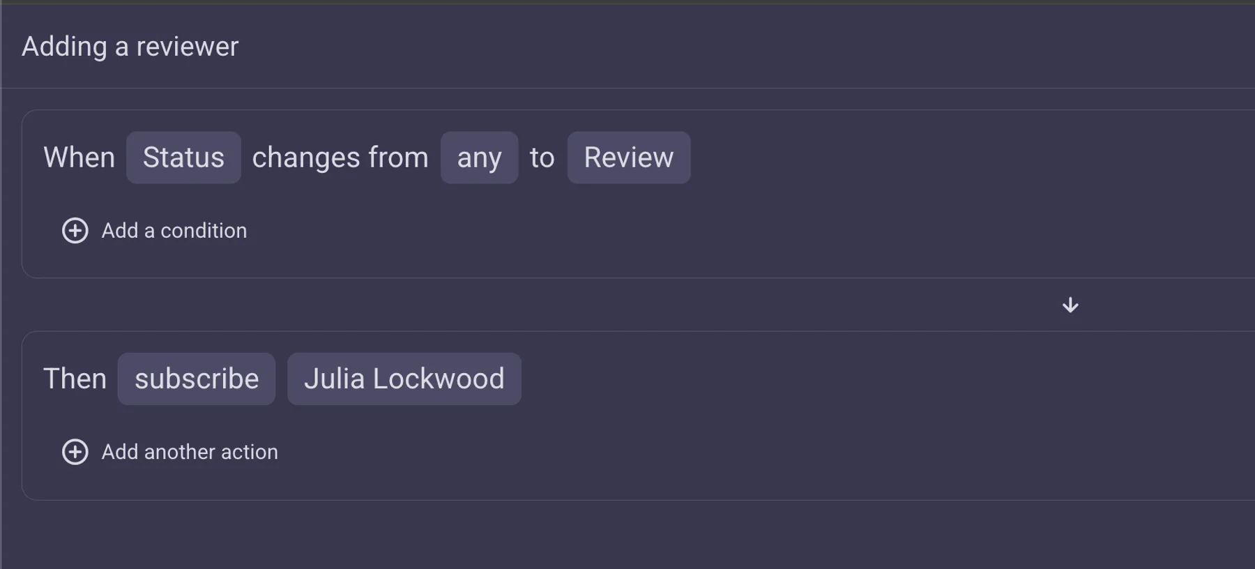 Automatically assign a reviewer to a task in Plaky