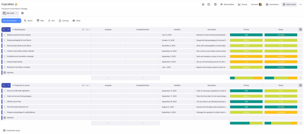 Imported board from Notion into Plaky