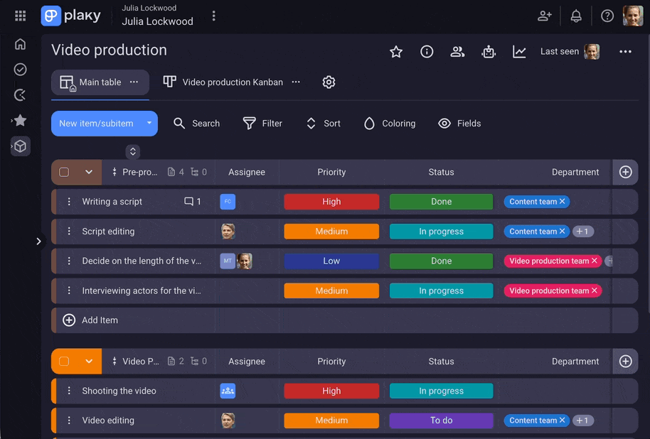 Connecting Plaky board to Clockify