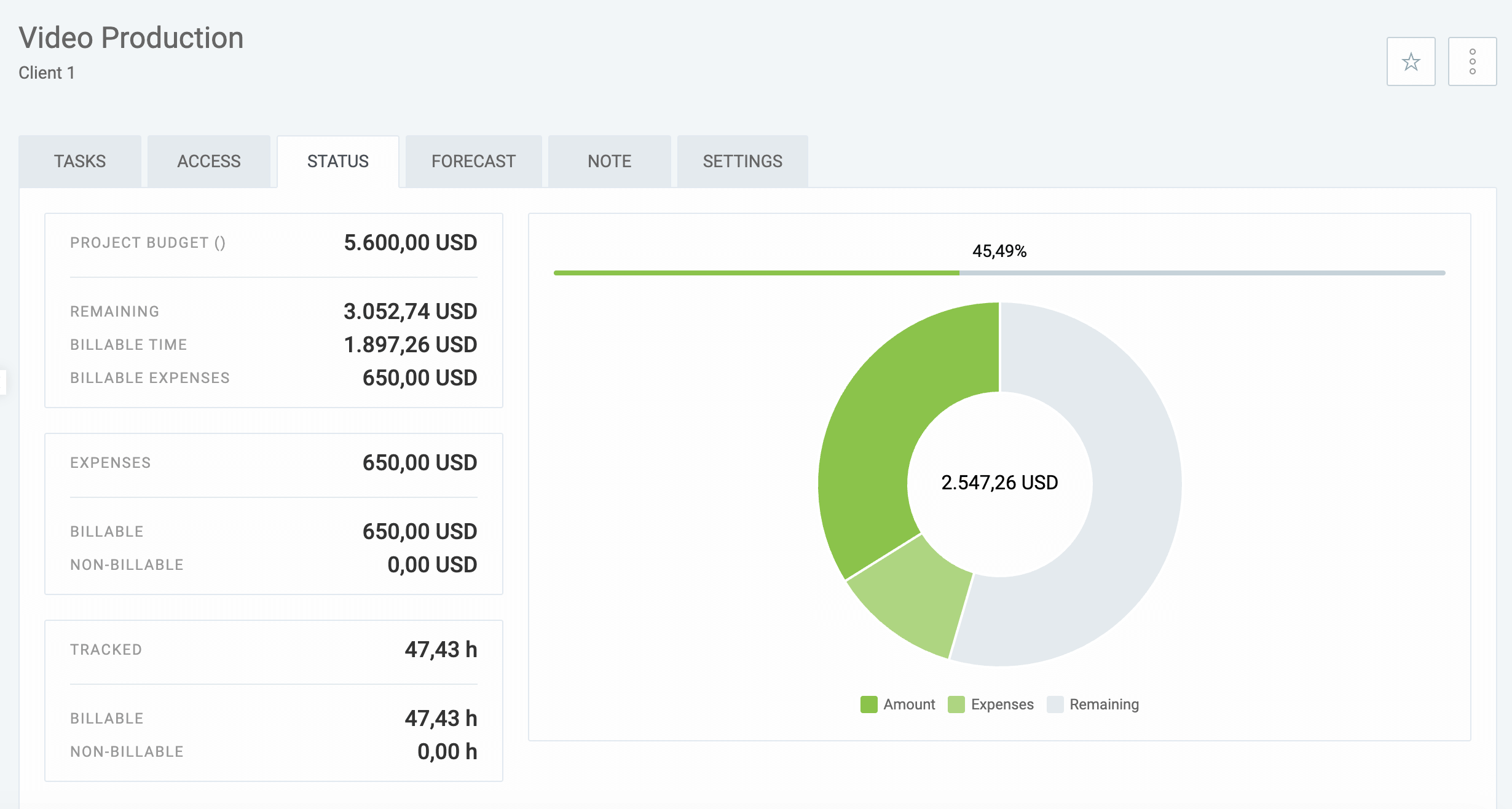 Keeping track of your spending and billable hours in Clockify