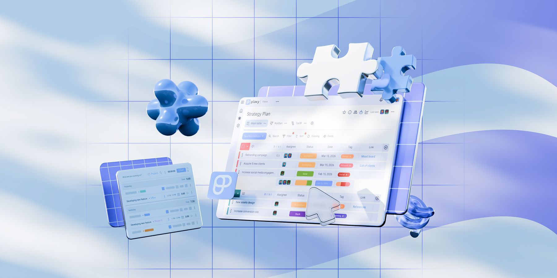 Time tracking in Plaky by CAKE.com