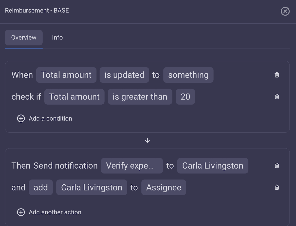 Automating reimbursement approval and handoff processes