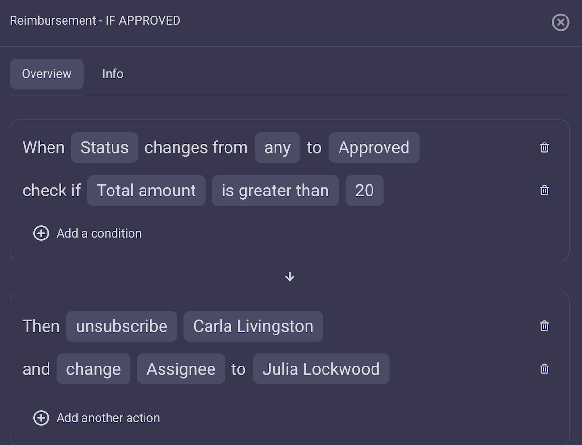 Stacking automations to create complex workflows