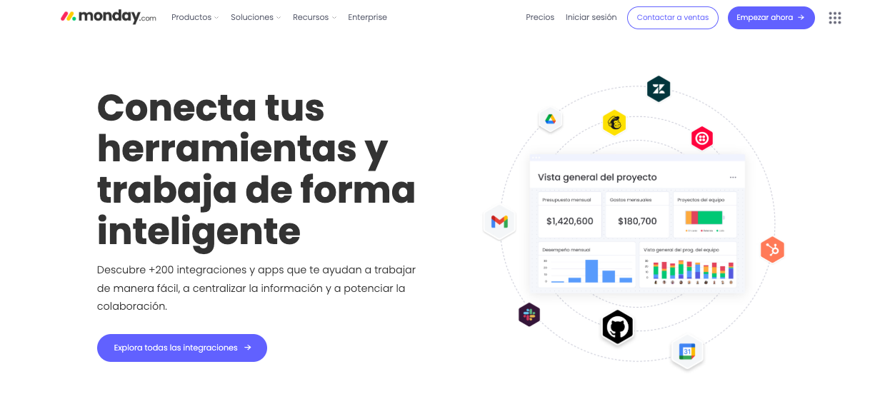 Integraciones de monday.com