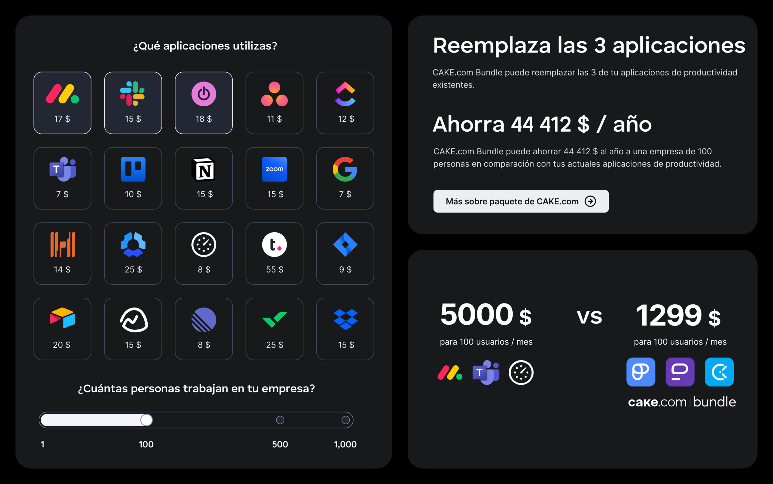 Ahorra miles de dólares con CAKE.com Bundle